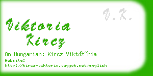 viktoria kircz business card